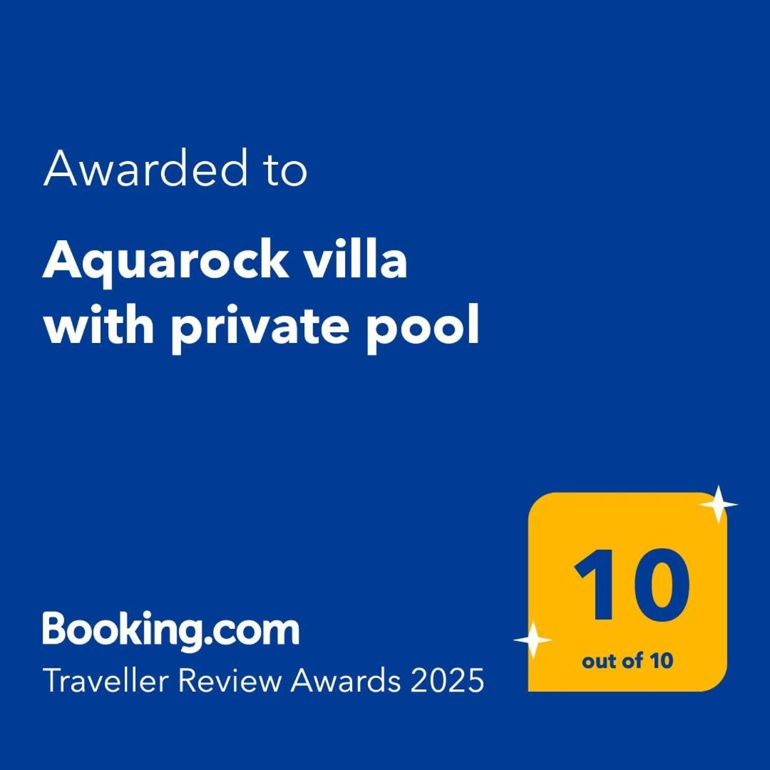 Aquarock Villa With Private Pool Prassás Exterior foto